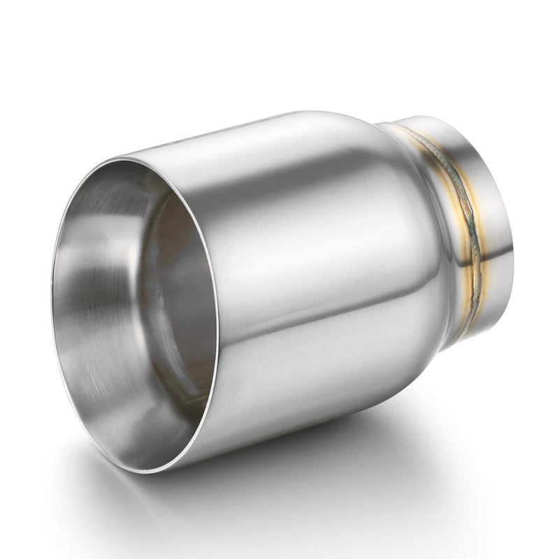 A-KARCK Exhaust Tip 3" Inlet Dual Wall, A-KARCK Double Wall Tailpipe Tip 3" Inlet 4" Outlet 5" Overall Length Weld On Decorate Car Tailpipe - Image 4